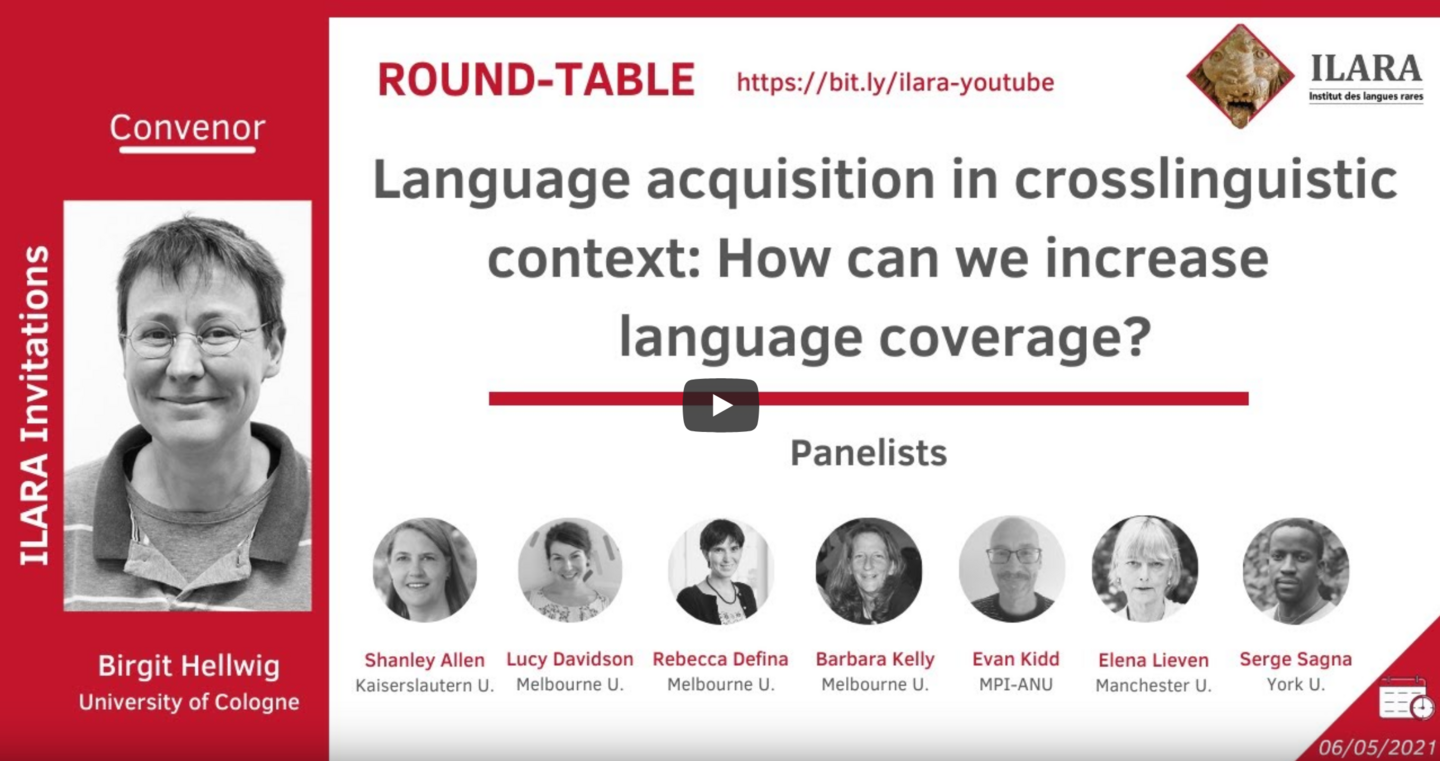 Podiumsdiskussion: Language acquisition in crosslinguistic context